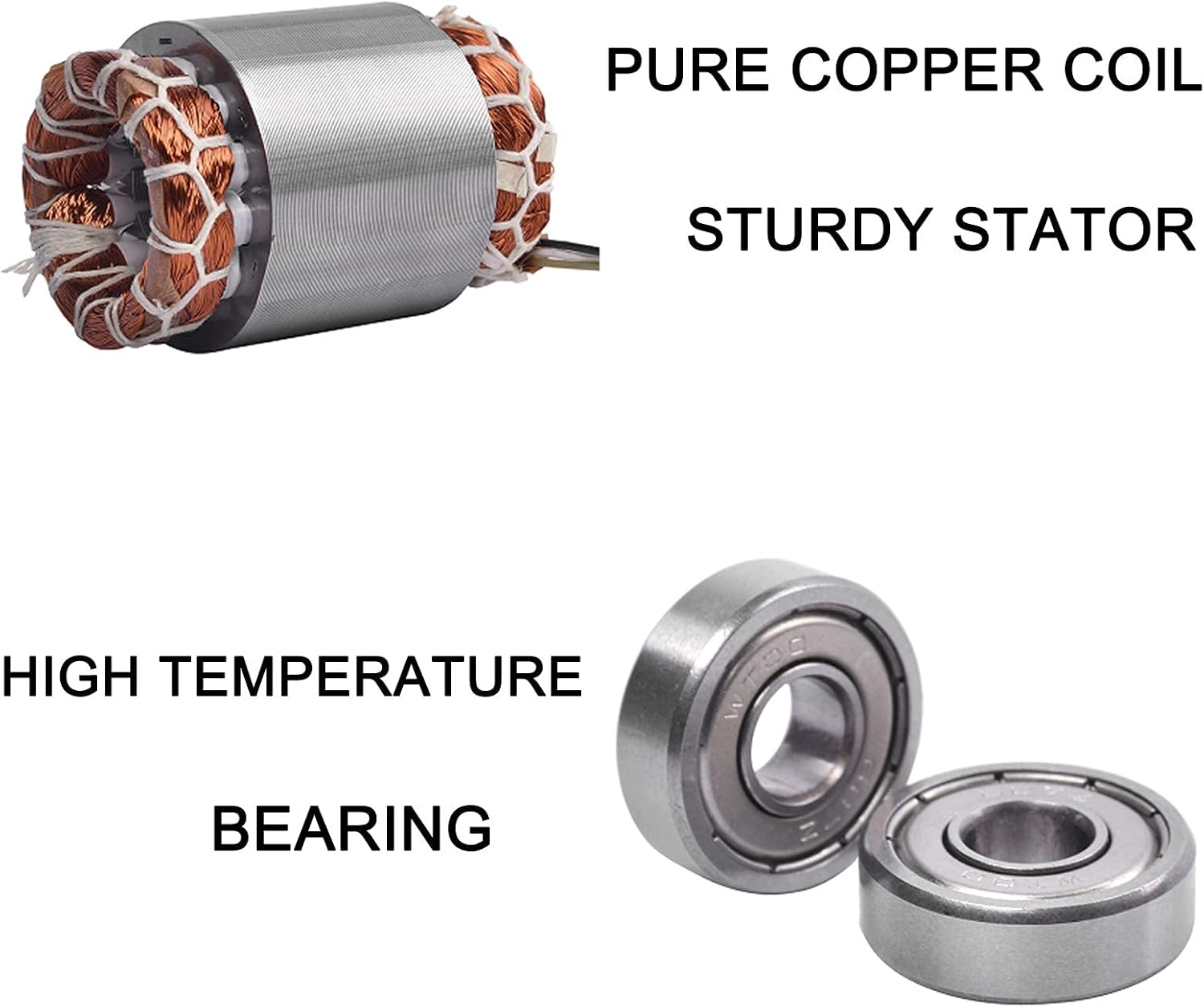 Vibrating Motor 40W Mini Industrial Concrete Vibrator Single Phase Aluminum Alloy AC 110V 3600rpm Pack of 2 H4170