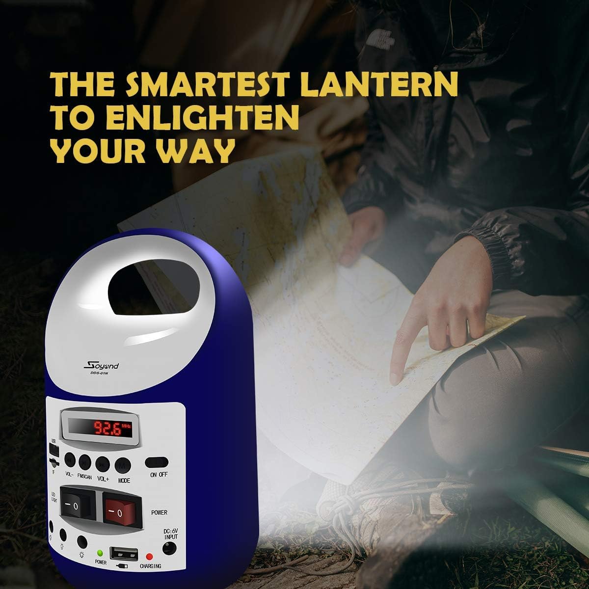 Solar Generator Portable Lighting System with Solar Panel, 3 Sets LED Lights S129929