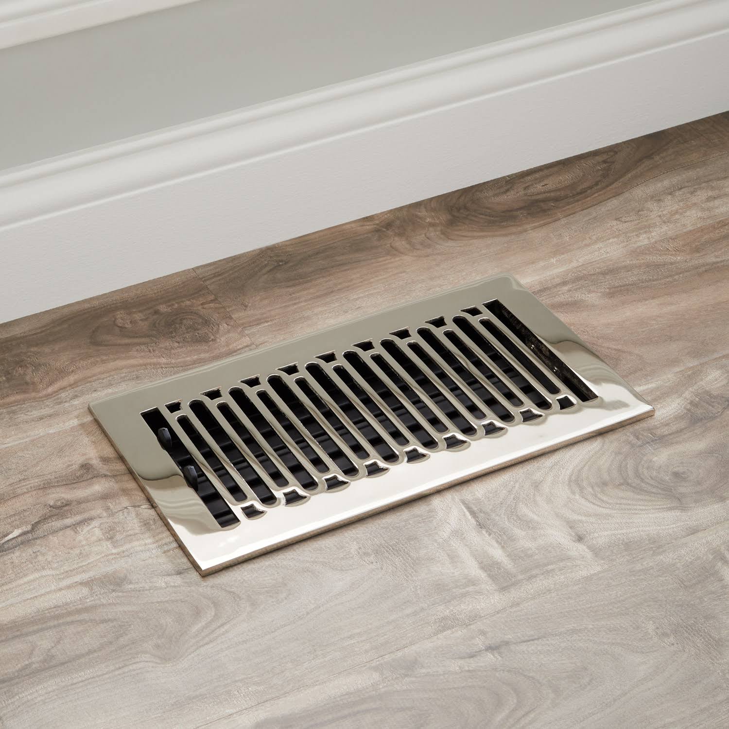 Polished Nickel Brass Floor Register N685408