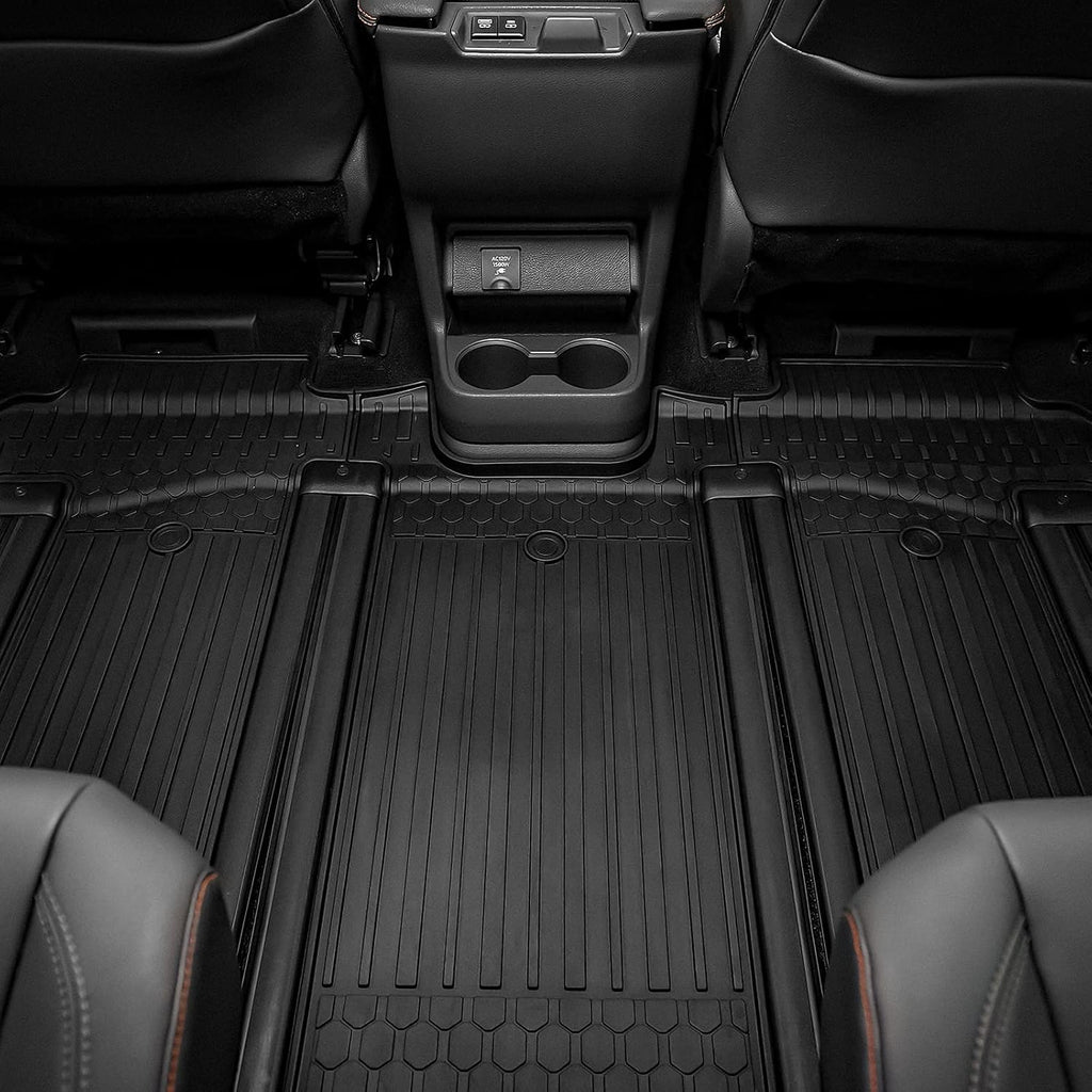 Black TPE All Weather Custom Fit Floor Liner for Toyota Sienna 2nd and 3rd Row K47229
