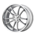 24x9 5x115.00 Brushed Silver Wheel with Chrome Lip J136161