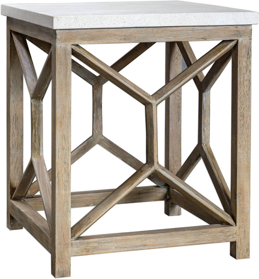 Stone End Table V8311