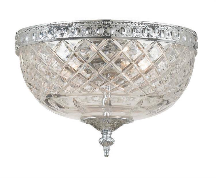 Polished Chrome 2 Light Ceiling Mount B34830