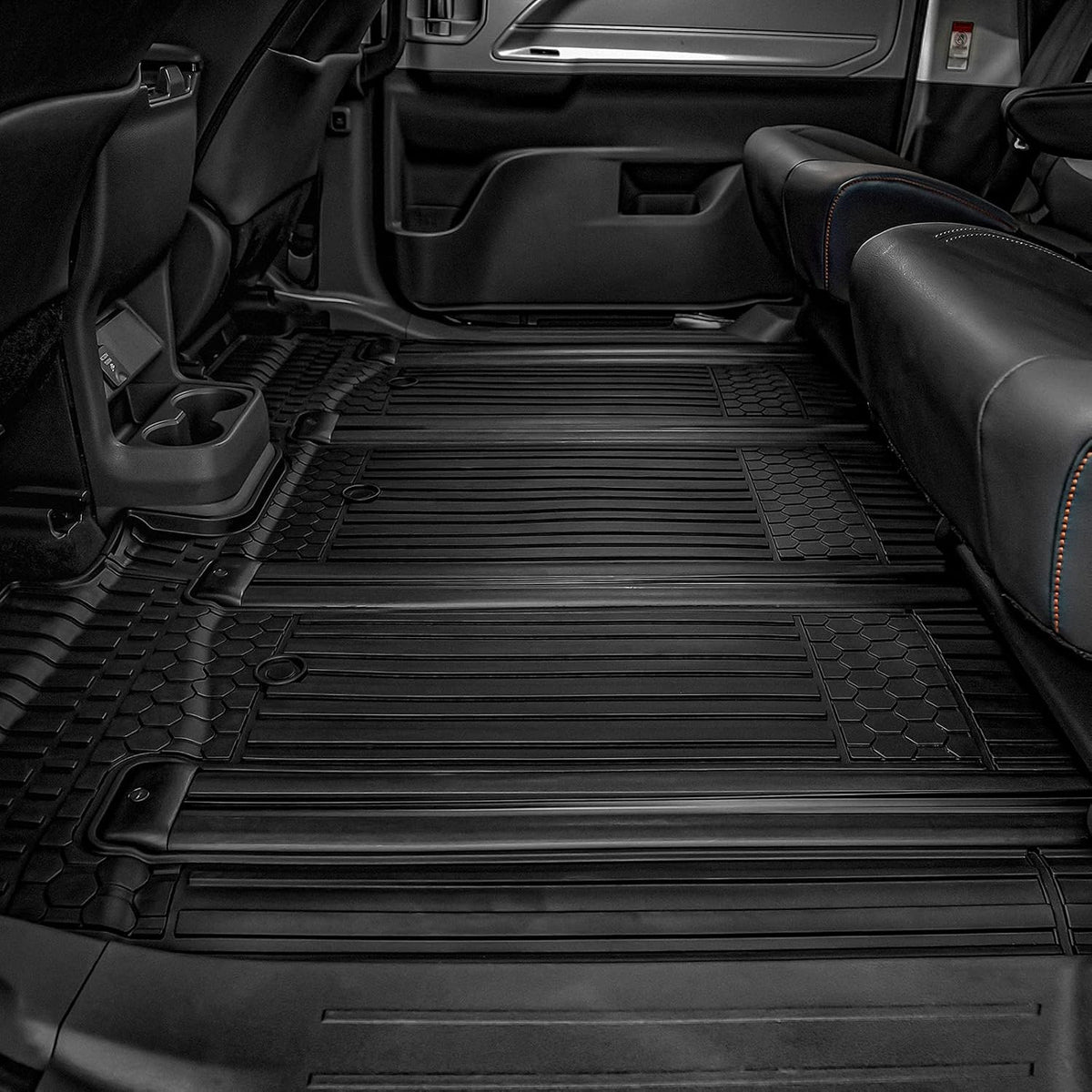 Black TPE All Weather Custom Fit Floor Liner for Toyota Sienna 2nd and 3rd Row K47229