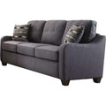 Gray Linen Sofa with 2 Pillows C8948