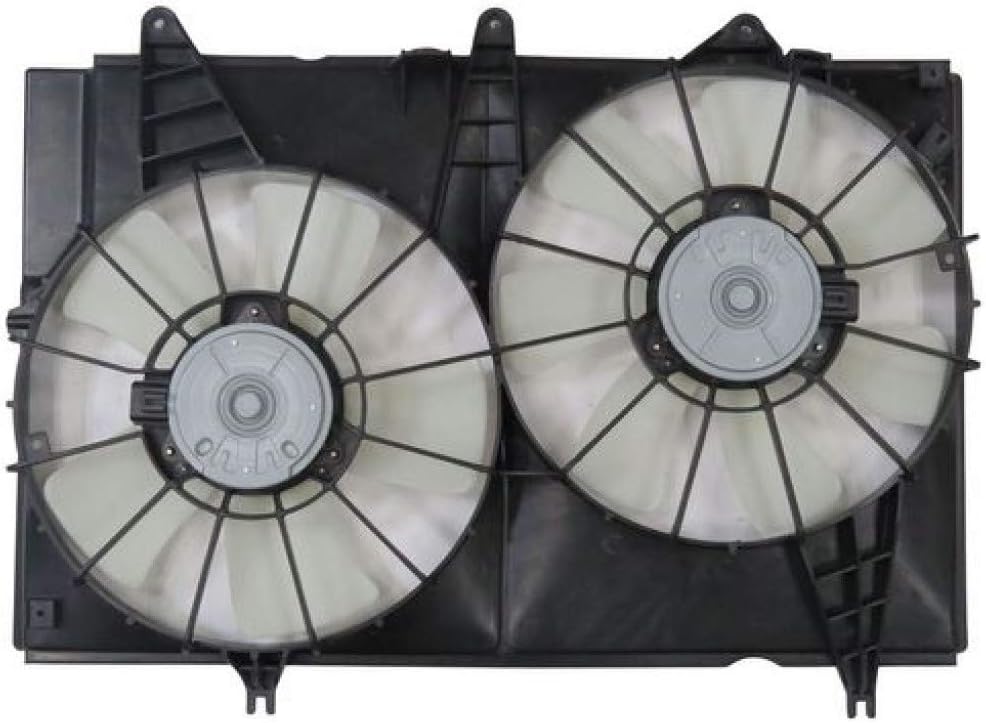 Radiator and A/C Condenser Fan Assembly for Cadillac CTS 2003-2007 3.2L Y340230