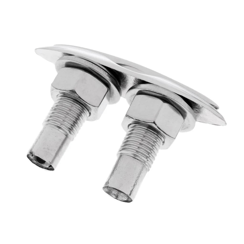 5'' Retractable Boat Marine Stainless Steel Pull up Cleat Flush Mount Lift Hardware Polished U556919