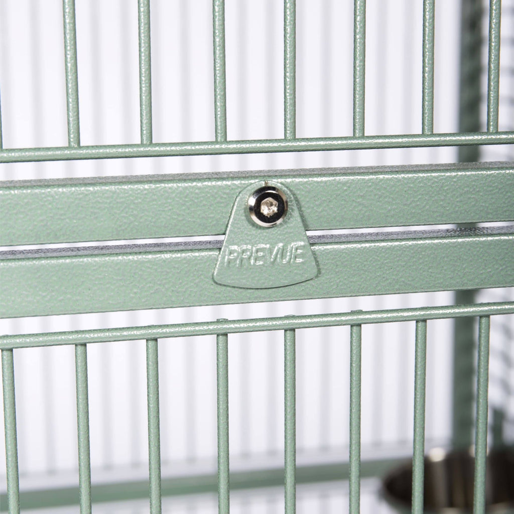 Sage Green Wrought Iron Bird Cage X8464