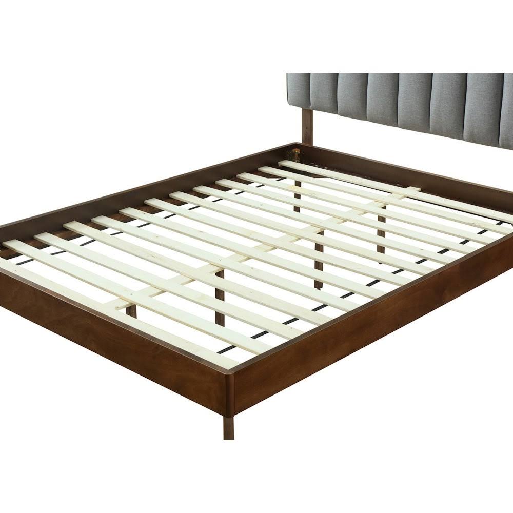 Queen-size Gray Bed Frame with Headboard B875