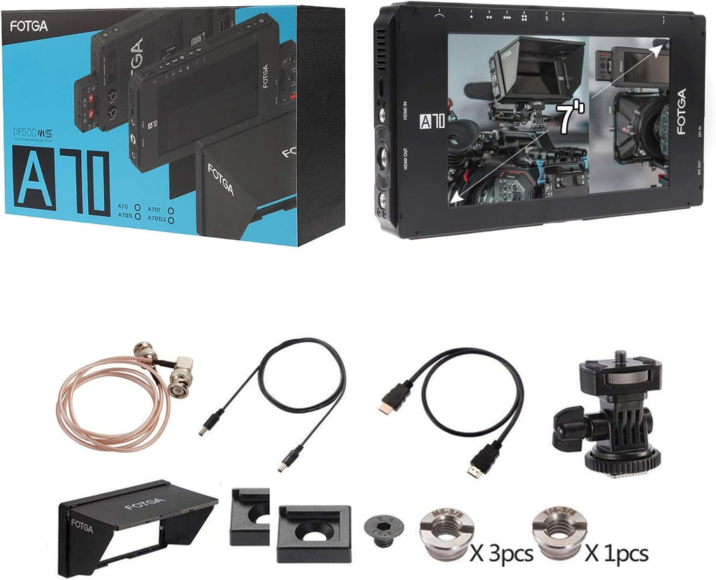 7 Inch Full HD 1920x1080 IPS HDMI 4K Input Output Dual NP-F Battery Mount Field Monitor S150