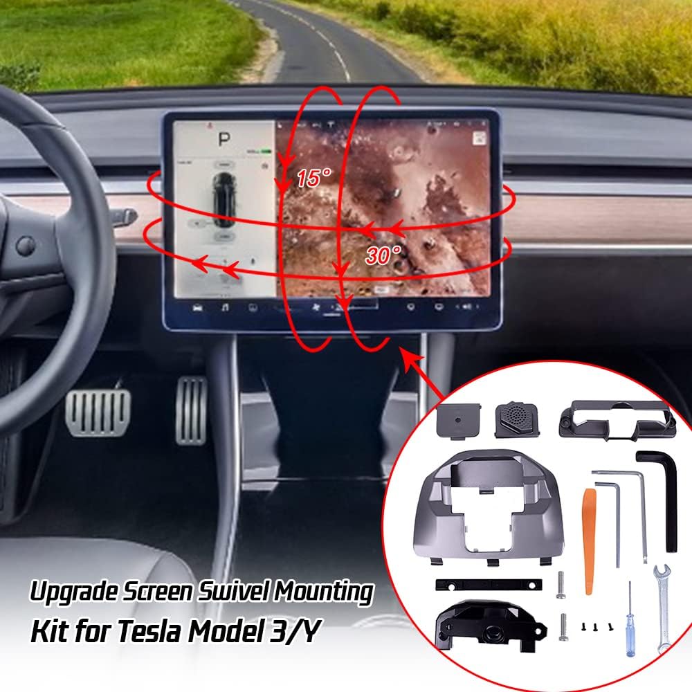4-Direction Screen Swivel Mount for Tesla Model 3 / Model Y A385