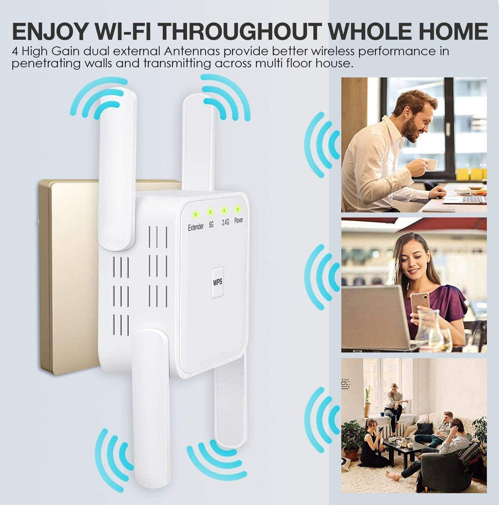 WiFi Extender 1200Mbps Pack of 2 with Ethernet Port S177283