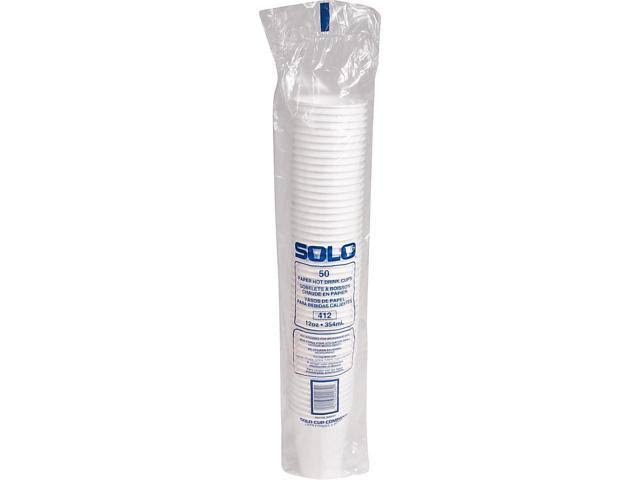 12 oz White Poly Paper Hot Cup Q589