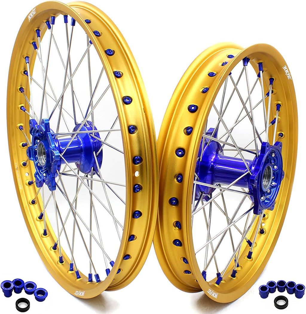 21/19 MX Casting Off-road Wheels Blue Nipple Q15007