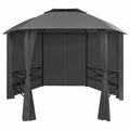 Hexagonal Garden Marquee Pavilion Tent with Curtains L3909