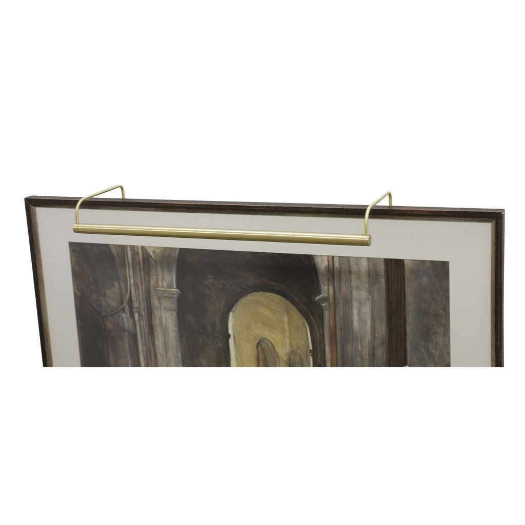 Slim-Line Satin Brass Picture Light W8933