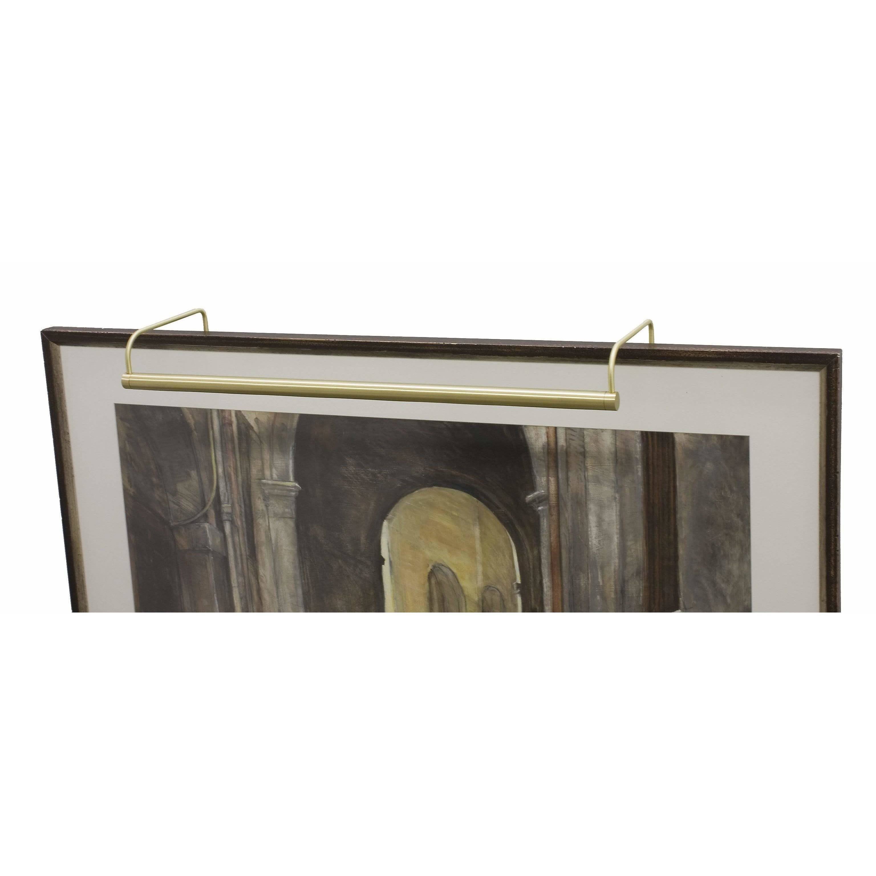 Slim-Line Satin Brass Picture Light W8933