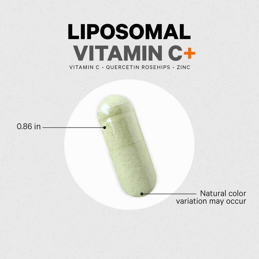 Liposomal Vitamin C 1500mg with Zinc, Elderberry, Quercetin & Rose Hips, 180 ct F714
