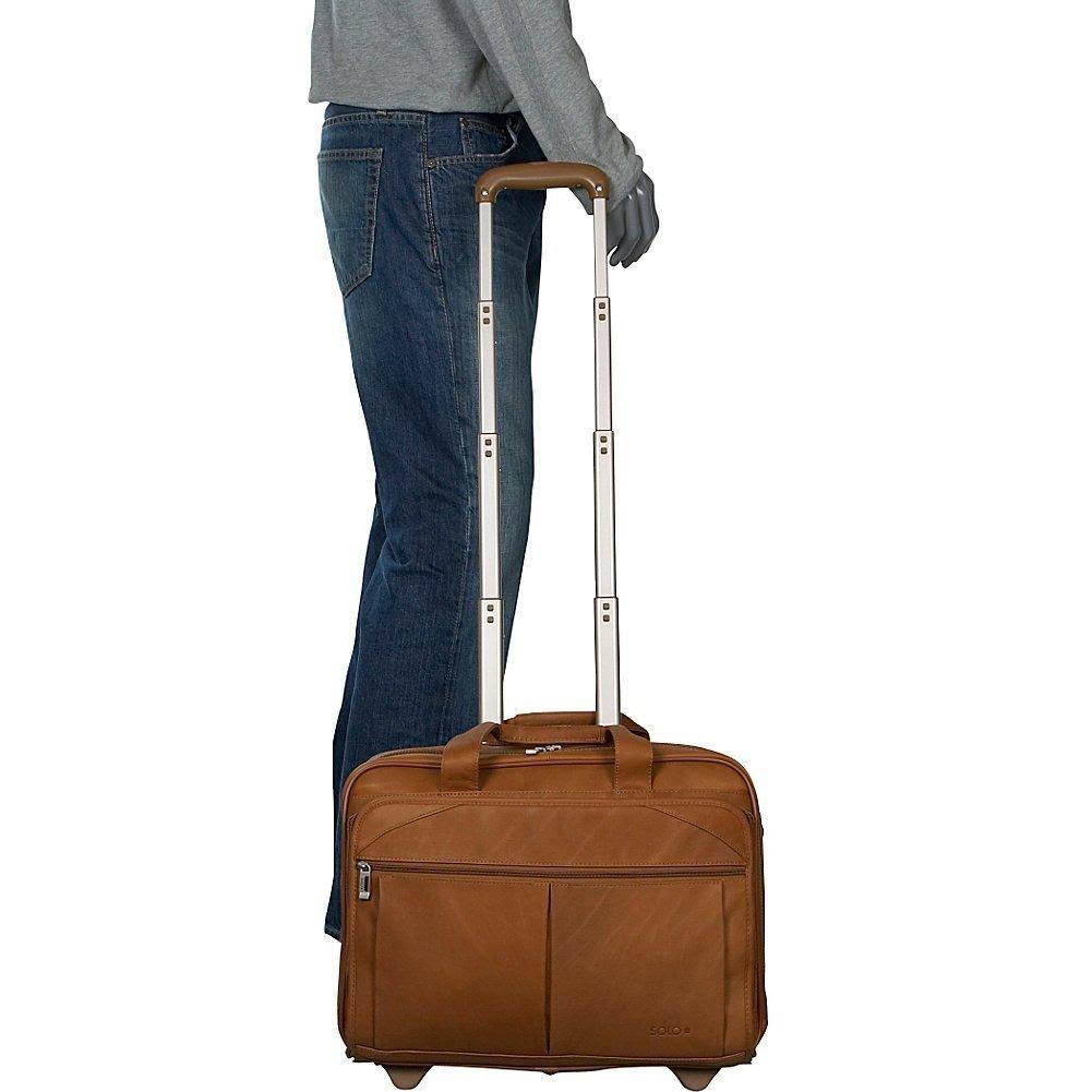 Tan Rolling Laptop Case Q7031
