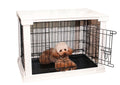 White Large Cage with Crate Cover I194186