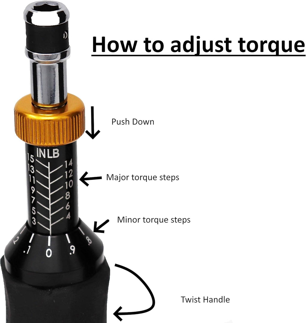 Handheld Torque Limiting Screwdriver 5-25 in lbs A380