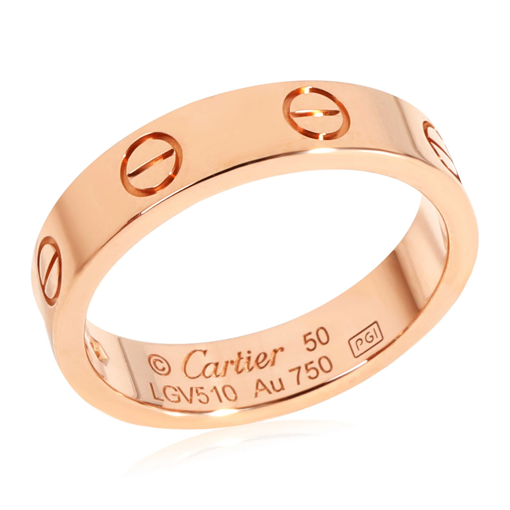 18k Rose Gold Wedding Band with 1 Diamond Q91481
