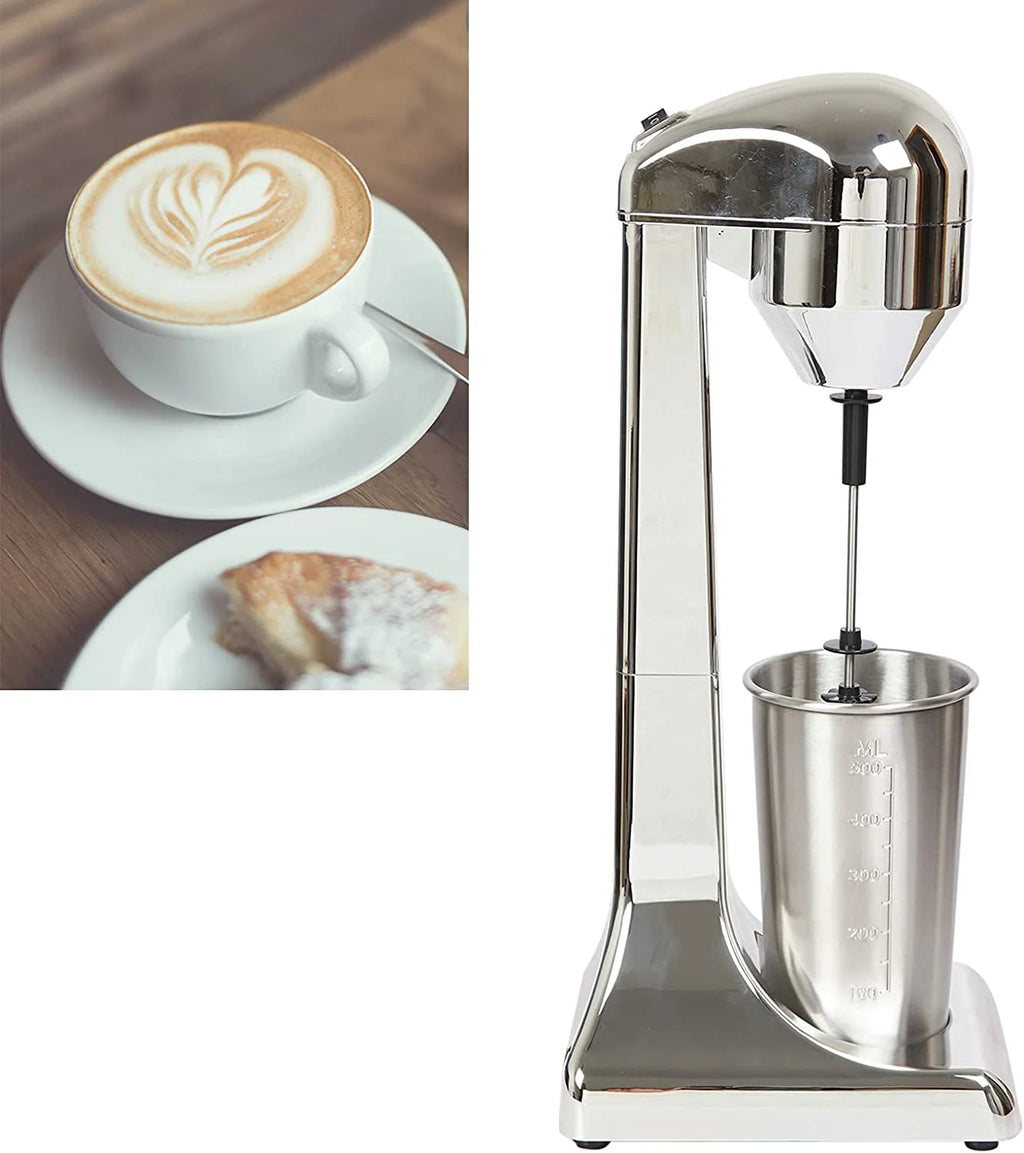 110V 23000RPM Electric Milk Shaker Machine with 500ml Stainless Steel Cup R298966