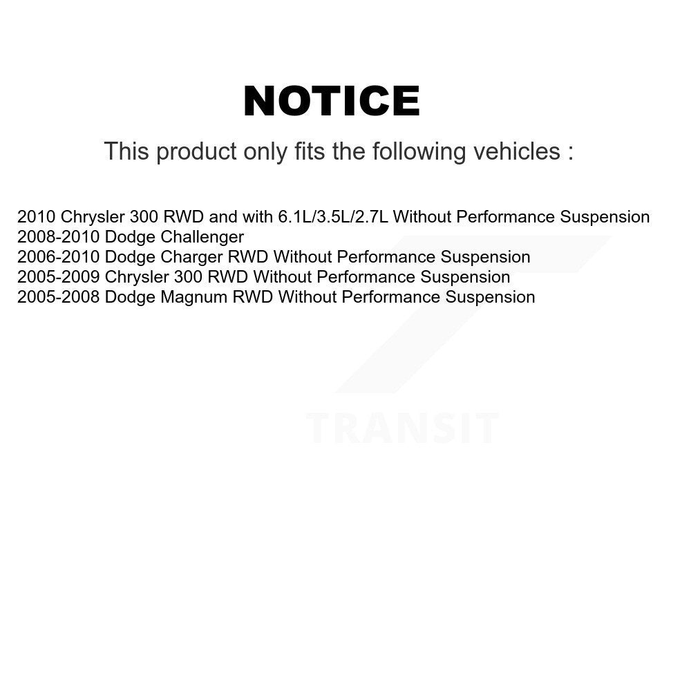 Front Right Strut And TQ Link Kit For Dodge Chrysler 300 Charger Magnum Challenger I9932