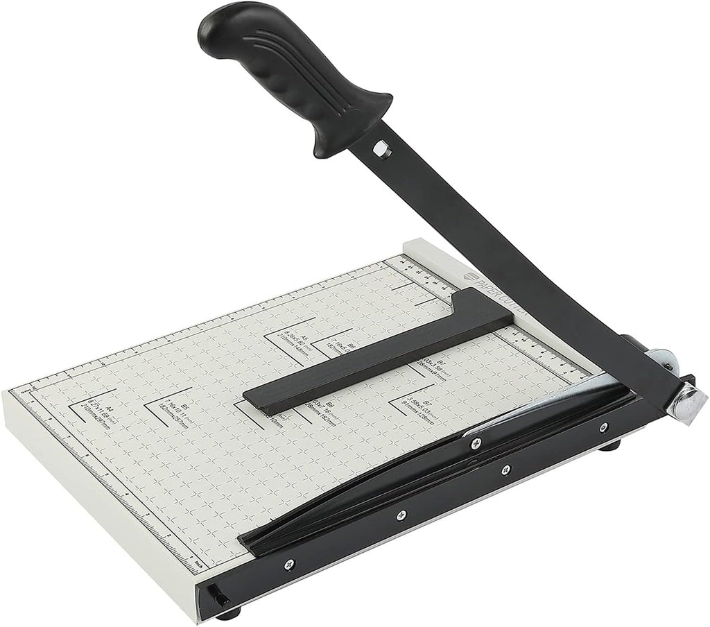Guillotine Paper Trimmer 15” Cutting Length with Safety Blade Lock F134