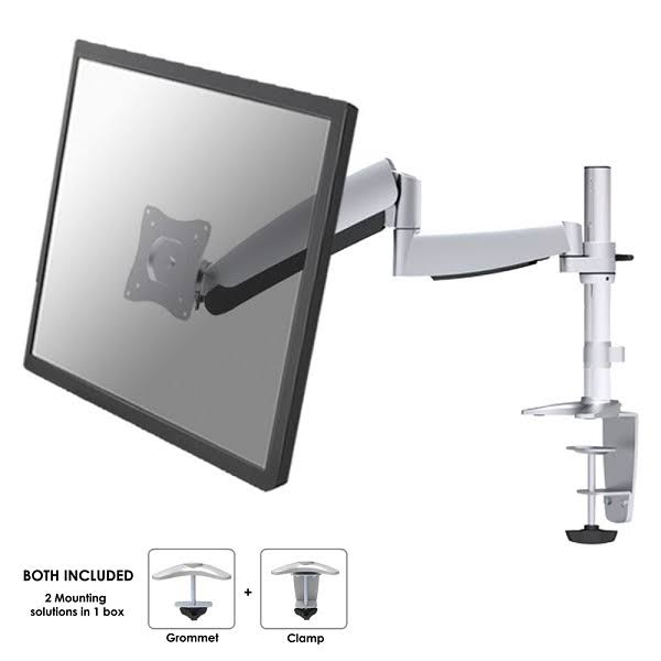 Silver Full Motion Desk Mount Clamp for 10-30 Monitor Q35740