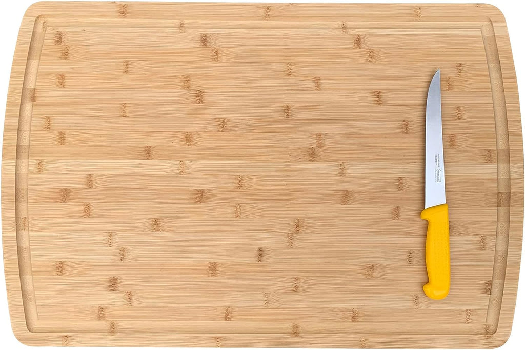 Bamboo Cutting Board with Stainless Steel Chef Knife Y9510