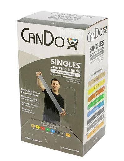 Low Powder Exercise Band - 5& Length (Blue - Heavy) S428