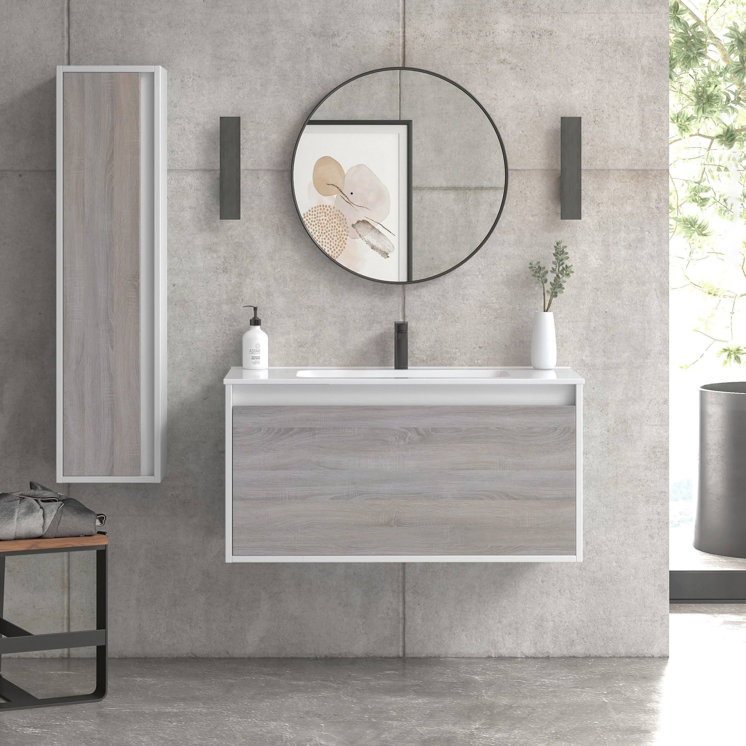 32x22 Bathroom Vanity Cabinet with Ceramic Sink S588699