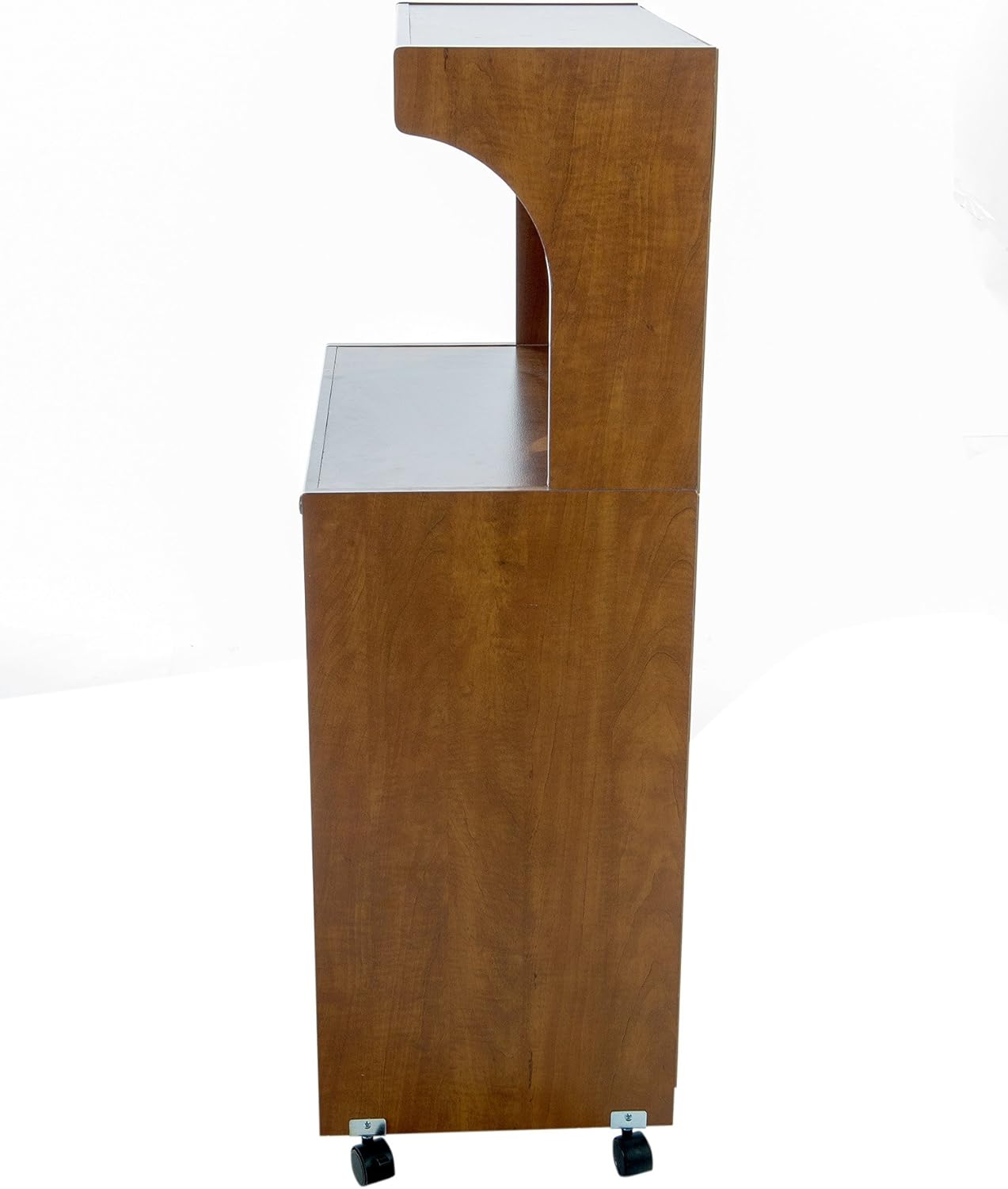 Light Walnut Oak Microwave Cart F456