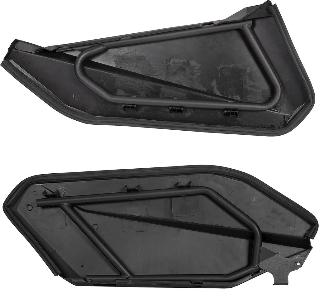 Lower Door Panel Insert with Metal Frame Black Pair L82757