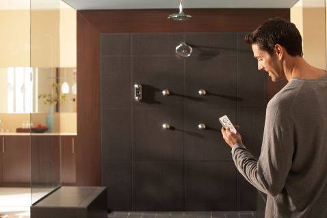 Chrome Vertical Spa Digital Control L778