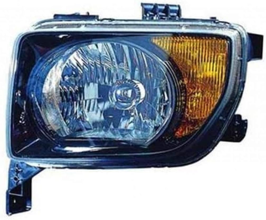 Headlight Assembly Pair for Honda Element 2007 2008 Black Bezel R8036