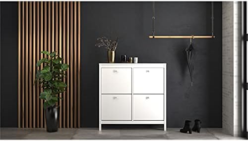 4 Drawer White Shoe Cabinet Z581876