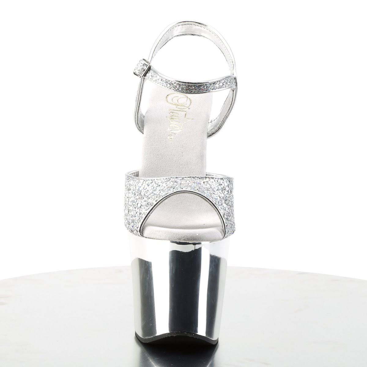 Pink Rhinestone Gun Heel Sandal I52744