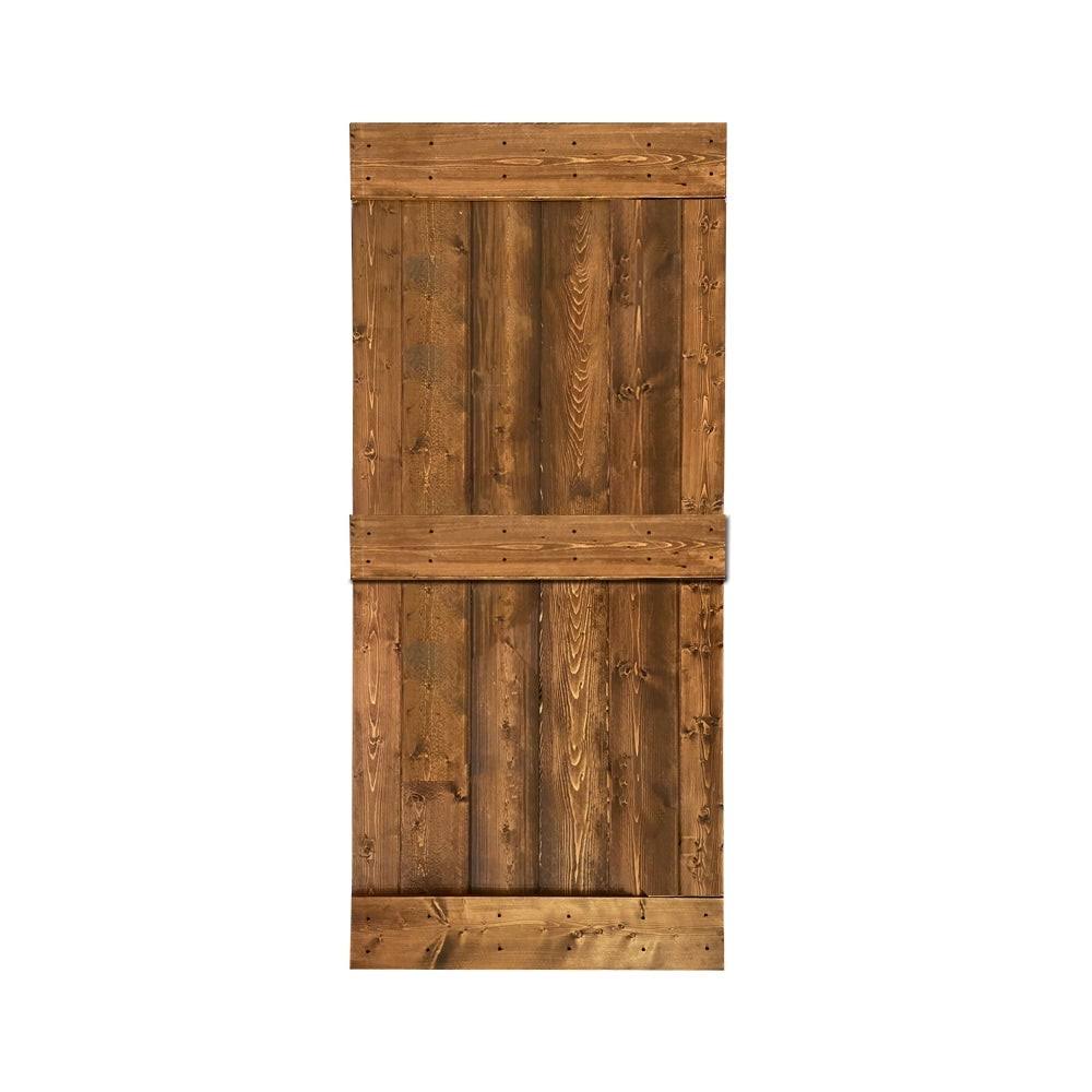 Charcoal Black 42 x 84 Solid Wood Interior Sliding Barn Door A715