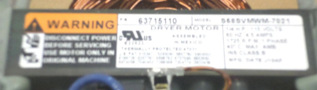 Maytag Neptune Dryer Motor U450