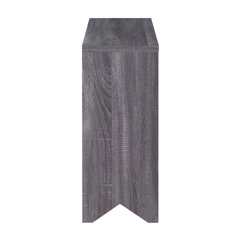 Distressed Gray Wood Accent Storage Cabinet V344488