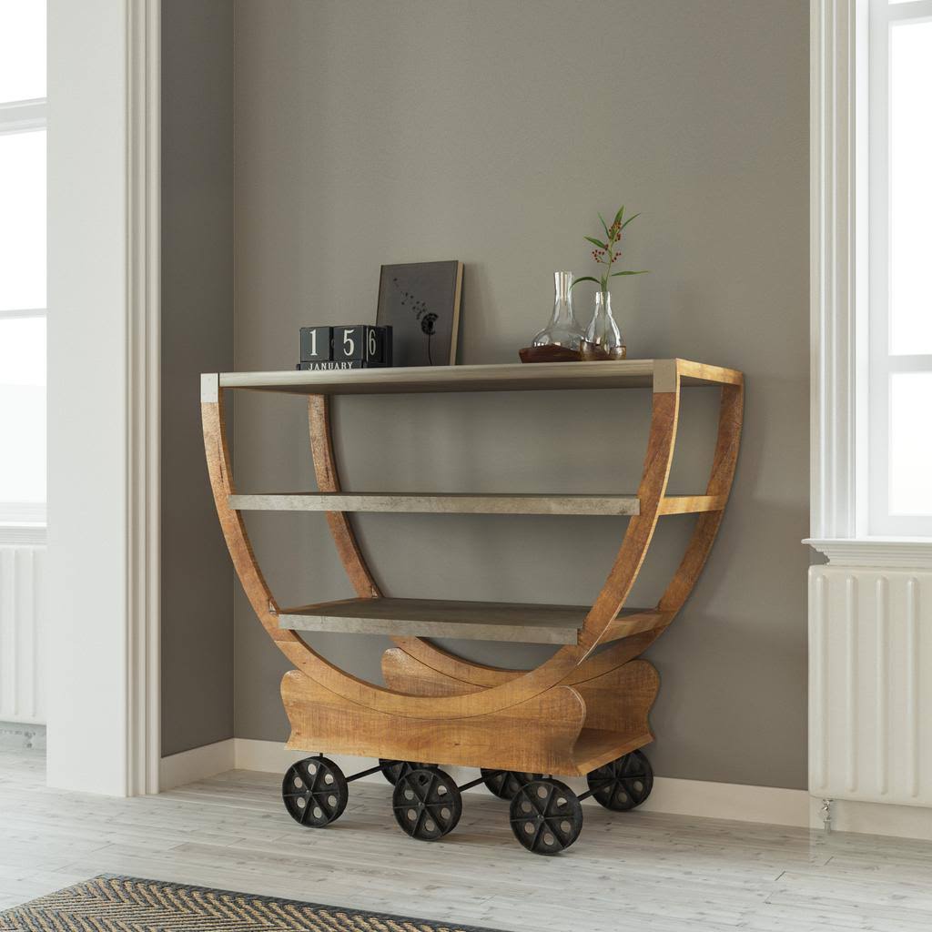 Mango Wood Cart Q120791