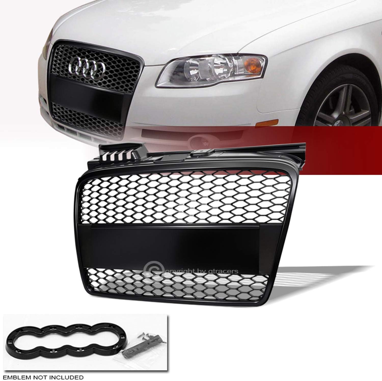 Matte Black Front Grille Cover Q52690