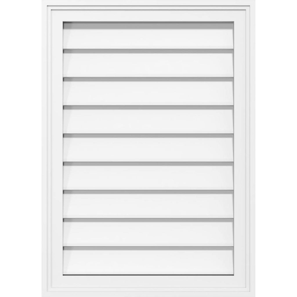 PVC Gable Vent with Brickmold I46782