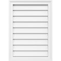 PVC Gable Vent with Brickmold I46782