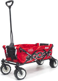 Red Collapsible Folding Wagon Cart H5962