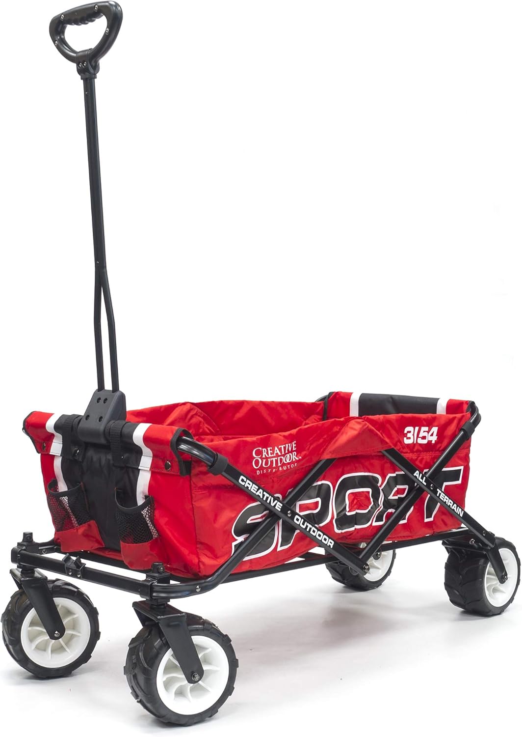 Red Collapsible Folding Wagon Cart H5962