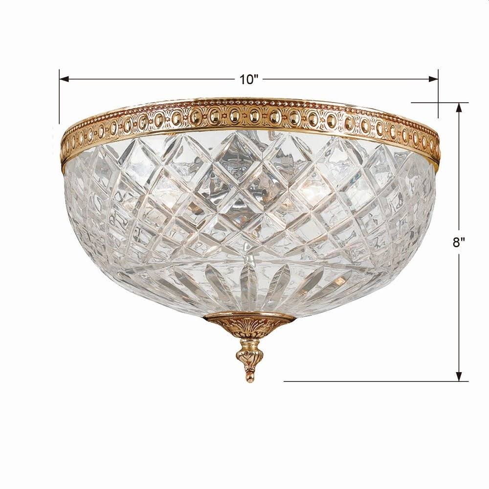 Polished Chrome 2 Light Ceiling Mount B34830