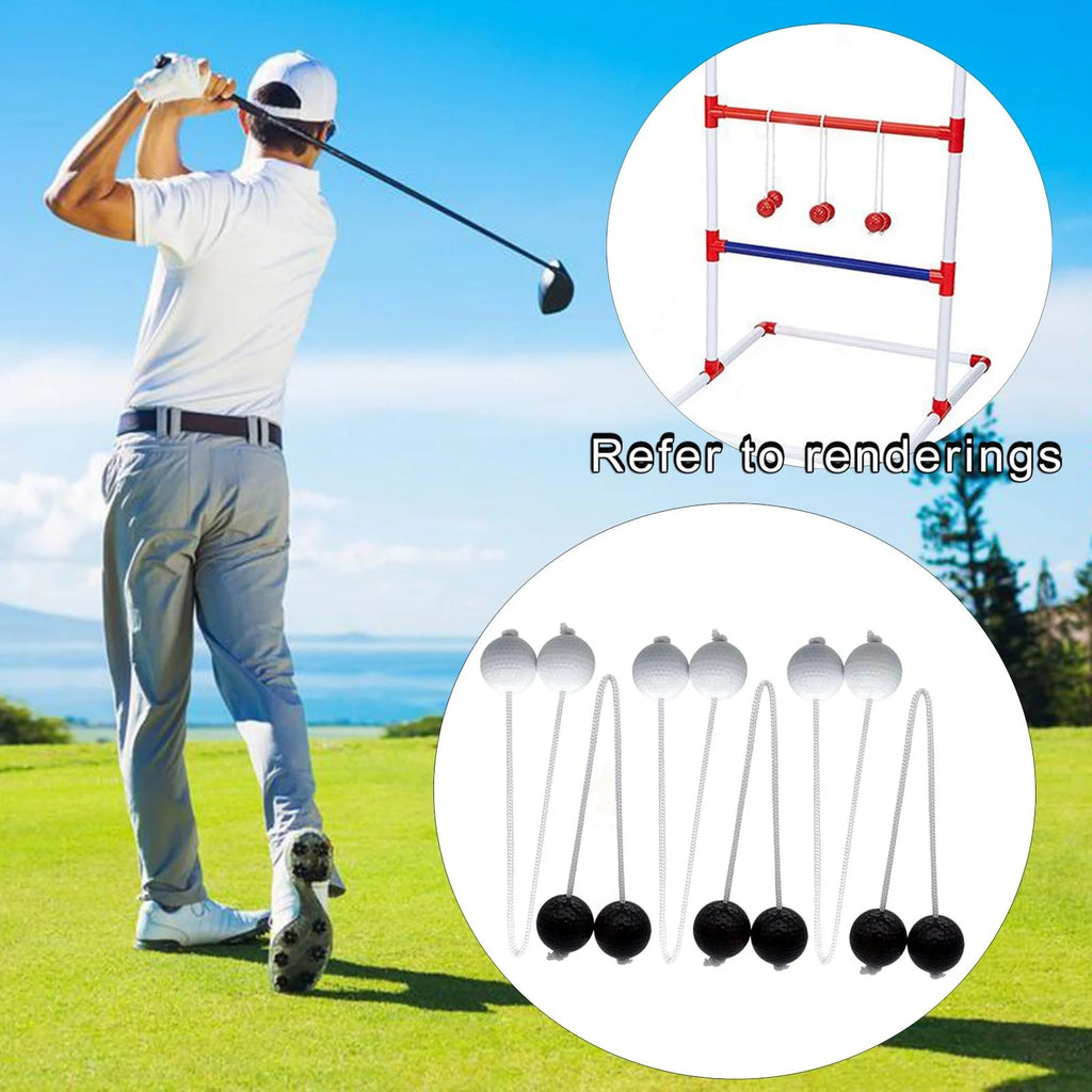 Ladder Toss Game with Golf Balls, Black and White K74626
